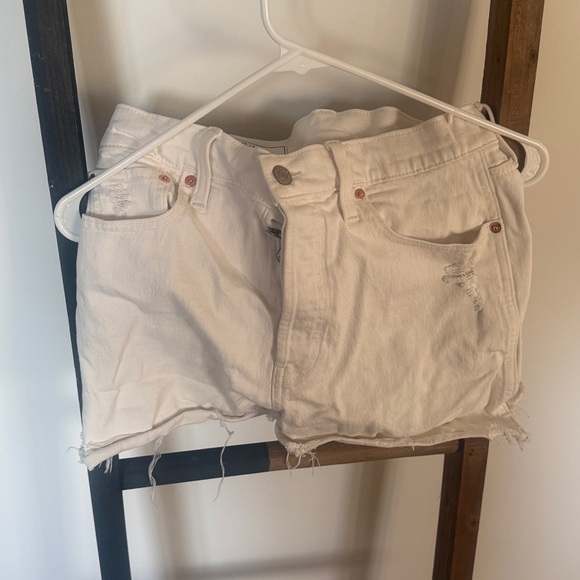 GAP Pants - GAP Off-White High Rise Cheeky Shorts